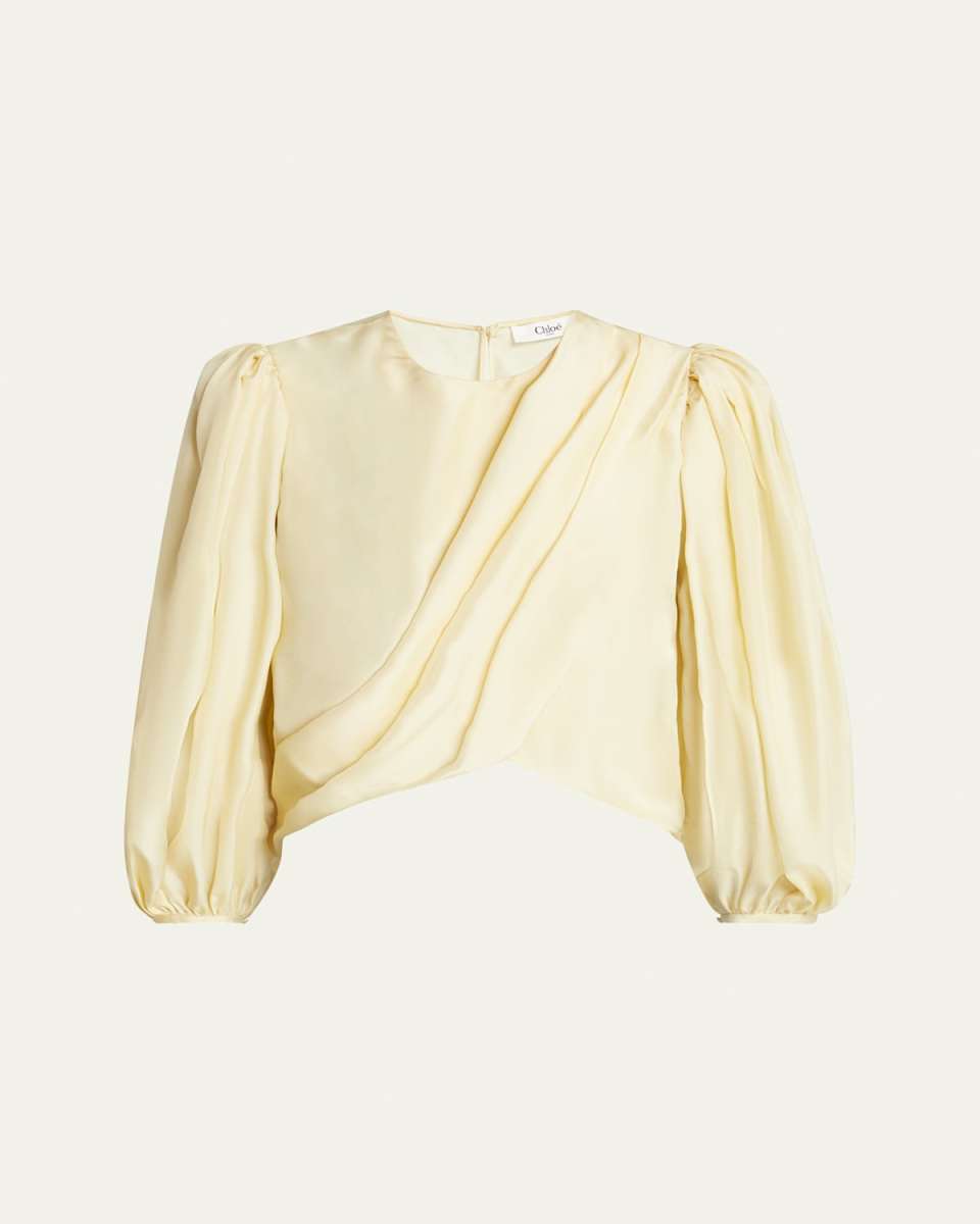 Draped Cropped Top